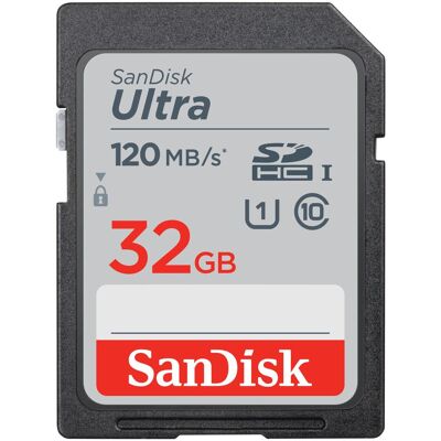 SanDisk Ultra (32 GB, SDHC, U1, UHS-I), Speicherkarte, Grau, Schwarz SanDisk Ultra (32 GB, SDHC, U1, UHS-I), Speicherkarte, Grau, Schwarz