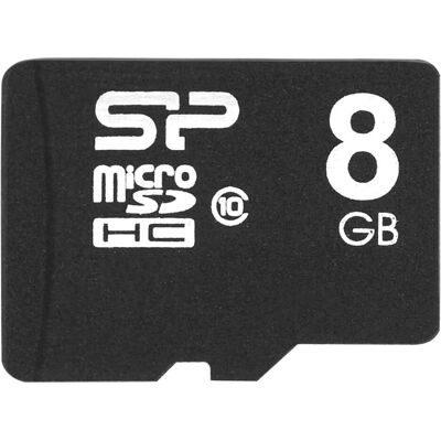 Silicon Power MicroSD Card SDHC CL.10 inkl. Adapter (8 GB, microSDHC, U1, UHS-I), Speicherkarte, Schwarz Silicon Power MicroSD Card SDHC CL.10 inkl. Adapter (8 GB, microSDHC, U1, UHS-I), Speicherkarte, Schwarz