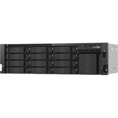 QNAP TS-h1655XeU-RP-8G (0 TB), NAS, Grau, Schwarz QNAP TS-h1655XeU-RP-8G (0 TB), NAS, Grau, Schwarz