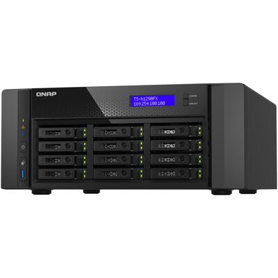 QNAP TS-h1290FX-7232P-64G (0 TB), NAS, Schwarz QNAP TS-h1290FX-7232P-64G (0 TB), NAS, Schwarz