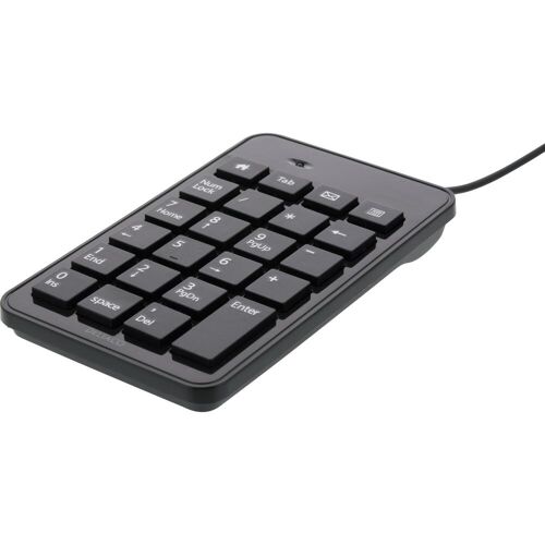 Deltaco TB-120 (Ohne Tastaturlayout, Kabelgebunden), Tastatur, Schwarz