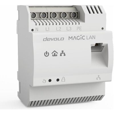 Devolo Magic 2 LAN DIN Rail (2400 Mbit/s), Powerline, Grau Devolo Magic 2 LAN DIN Rail (2400 Mbit/s), Powerline, Grau
