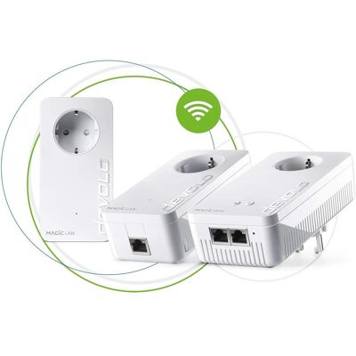 Devolo Magic 1-1200 Wifi AC Gaming Kit (1200 Mbit/s), Powerline, Weiss Devolo Magic 1-1200 Wifi AC Gaming Kit (1200 Mbit/s), Powerline, Weiss