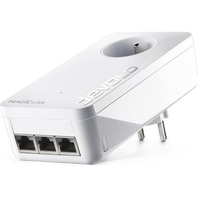 Devolo Magic 2 LAN triple - BE - Uitbreiding (7016) (2400 Mbit/s), Powerline, Weiss Devolo Magic 2 LAN triple - BE - Uitbreiding (7016) (2400 Mbit/s), Powerline, Weiss
