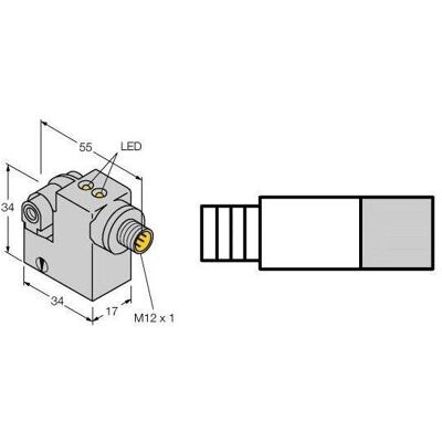 Turck BIMIKMAP6X2H1141S34, Schalter + Taster Turck BIMIKMAP6X2H1141S34, Schalter + Taster