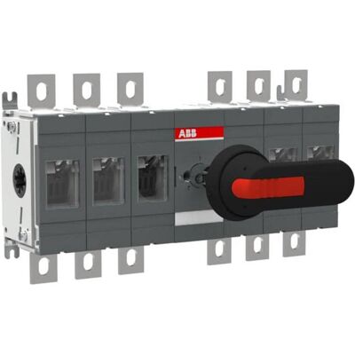 ABB OT400E33P Lasttrennschalter 6-polig 400A 1SCA103355R1001, Schalter + Taster, Schwarz ABB OT400E33P Lasttrennschalter 6-polig 400A 1SCA103355R1001, Schalter + Taster, Schwarz