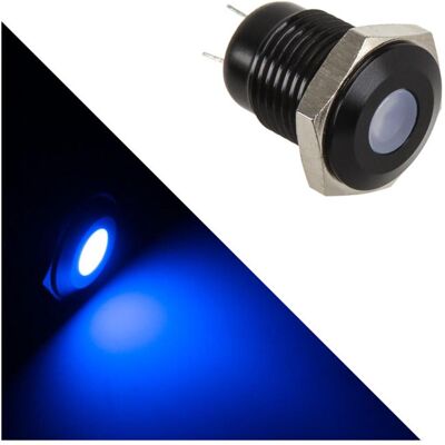 Lamptron Vandalismus-gesicherte LED - blau, schwarze Fassung (Blau), Modding Beleuchtung Lamptron Vandalismus-gesicherte LED - blau, schwarze Fassung (Blau), Modding Beleuchtung
