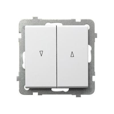 Ospel ŁP-7RB/m/00, Schalter + Taster, Weiss Ospel ŁP-7RB/m/00, Schalter + Taster, Weiss