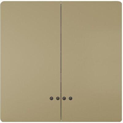 Siemens Doppelwippe, Schalter + Taster, Gold Siemens Doppelwippe, Schalter + Taster, Gold