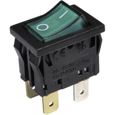 INTER BÄR 3634-250.22 Schalter - Grün/Schwarz - 2 Pole - 250V/AC INTER BÄR 3634-250.22 Schalter - Grün/Schwarz - 2 Pole - 250V/AC