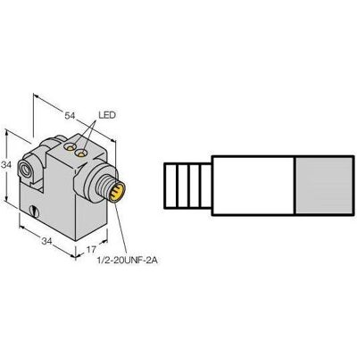 Turck Magnetfeldsensor, Schalter + Taster Turck Magnetfeldsensor, Schalter + Taster