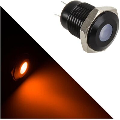 Lamptron Vandalismus-gesicherte LED - orange, schwarze Fassung (Orange), Modding Beleuchtung Lamptron Vandalismus-gesicherte LED - orange, schwarze Fassung (Orange), Modding Beleuchtung