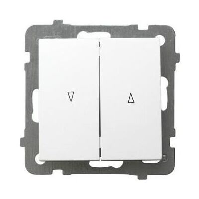 Ospel ŁP-7GB/m/00, Schalter + Taster, Weiss Ospel ŁP-7GB/m/00, Schalter + Taster, Weiss