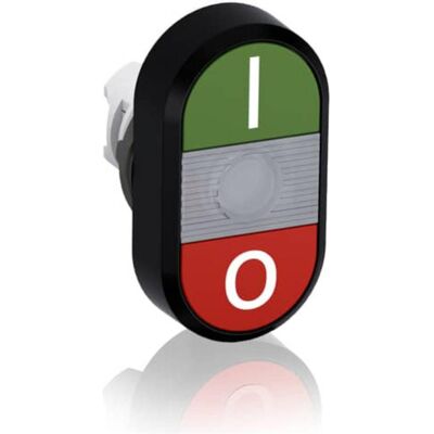 ABB Kopf MPD2 - Oval, 22,5mm, Rot & Grün - Drucktaster ABB Kopf MPD2 - Oval, 22,5mm, Rot & Grün - Drucktaster
