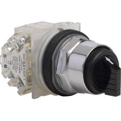 Schneider Electric 9001KS53BH2 Wahlschalter D 30mm, Schalter + Taster, Schwarz, Silber Schneider Electric 9001KS53BH2 Wahlschalter D 30mm, Schalter + Taster, Schwarz, Silber