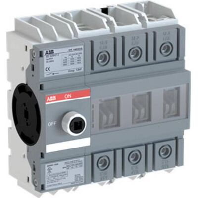 ABB OT160G03 Lasttrennschalter 3-polig 160A o. Griff u. Welle, Schalter + Taster, Schwarz ABB OT160G03 Lasttrennschalter 3-polig 160A o. Griff u. Welle, Schalter + Taster, Schwarz