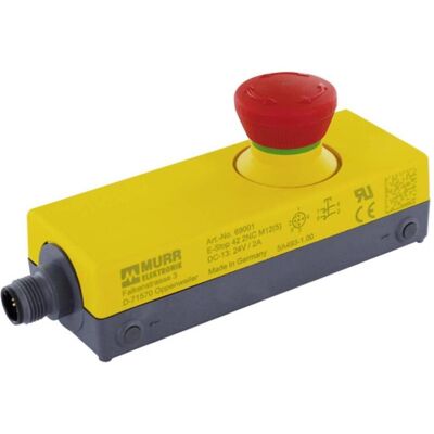 Murr Elektronik Not-Aus -Halt-Taste M12 Anschluss 4-pol., Schalter + Taster, Schwarz Murr Elektronik Not-Aus -Halt-Taste M12 Anschluss 4-pol., Schalter + Taster, Schwarz