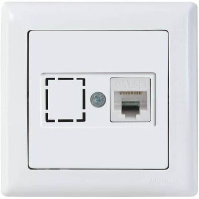 Mutlusan Daria Datenbuchse 1-fach CAT6 Internet Netzwerk Weiss, Schalter + Taster, Weiss Mutlusan Daria Datenbuchse 1-fach CAT6 Internet Netzwerk Weiss, Schalter + Taster, Weiss