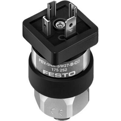 Festo Pressure Switch G1/4, Schalter + Taster, Schwarz Festo Pressure Switch G1/4, Schalter + Taster, Schwarz