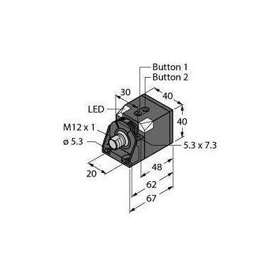 Turck Ultraschallsensor Reflexionstaster RU200-CK40-2UP8X2T-H1151, Schalter + Taster Turck Ultraschallsensor Reflexionstaster RU200-CK40-2UP8X2T-H1151, Schalter + Taster