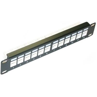 XtendLan / Patch panel / 10" / 12 portů / 1U / Cat6, Server Zubehör, Weiss XtendLan / Patch panel / 10" / 12 portů / 1U / Cat6, Server Zubehör, Weiss
