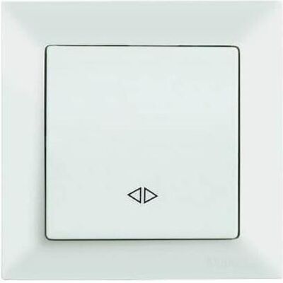 Mutlusan Candela Schalter Kreuzschalter Weiss, Schalter + Taster, Weiss Mutlusan Candela Schalter Kreuzschalter Weiss, Schalter + Taster, Weiss
