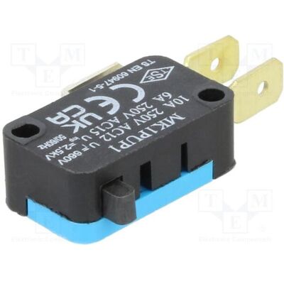 Romet Mikroschalter SNAP ACTION 6A/250VAC ohne Hebel SPDT ON-(ON), Schalter + Taster Romet Mikroschalter SNAP ACTION 6A/250VAC ohne Hebel SPDT ON-(ON), Schalter + Taster