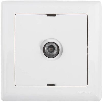 Mutlusan Daria Sat TV Enddose Stichdose F-Antennendose Weiss, Schalter + Taster, Weiss Mutlusan Daria Sat TV Enddose Stichdose F-Antennendose Weiss, Schalter + Taster, Weiss