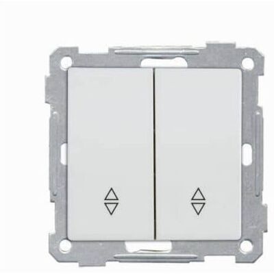 Mutlusan Candela Modul 2-fach Wechselschalter Schalter weiss, Schalter + Taster, Weiss Mutlusan Candela Modul 2-fach Wechselschalter Schalter weiss, Schalter + Taster, Weiss