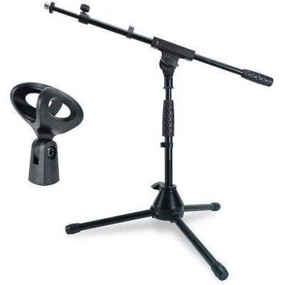 keepdrum Mikrofonständer MS01T niedriges Stativ mit Mikrofonklammer, Mikrofonständer, Schwarz keepdrum Mikrofonständer MS01T niedriges Stativ mit Mikrofonklammer, Mikrofonständer, Schwarz