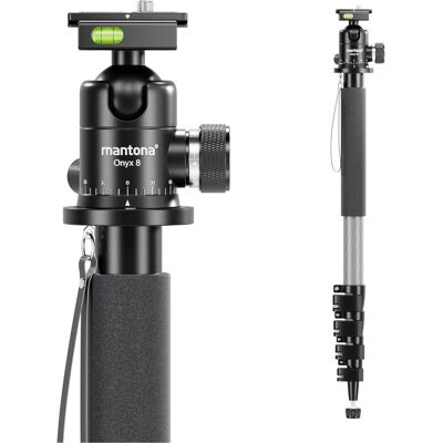 Walimex pro 1983 Carbon Einbeinstativ + Onyx 8 Kugelkopf Stativkopf Reisestativ (Carbon, Kunststoff, Metall), Stativ, Schwarz Walimex pro 1983 Carbon Einbeinstativ + Onyx 8 Kugelkopf Stativkopf Reisestativ (Carbon, Kunststoff, Metall), Stativ, Schwarz