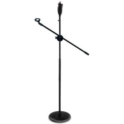 keepdrum Mikrofonständer MS124 Einhand-Stativ mit Galgen, Mikrofonständer, Schwarz keepdrum Mikrofonständer MS124 Einhand-Stativ mit Galgen, Mikrofonständer, Schwarz