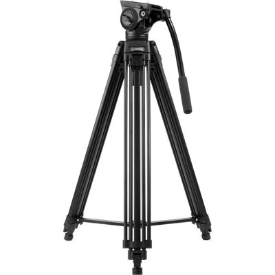 Caruba Videostar 180 Videostatief + vloeistof gedempte kop (Metall), Stativ, Schwarz Caruba Videostar 180 Videostatief + vloeistof gedempte kop (Metall), Stativ, Schwarz