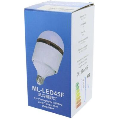 Falcon Eyes LED Tageslicht Lampe 45W E27 ML-LED45F, Dauerlicht, Weiss Falcon Eyes LED Tageslicht Lampe 45W E27 ML-LED45F, Dauerlicht, Weiss