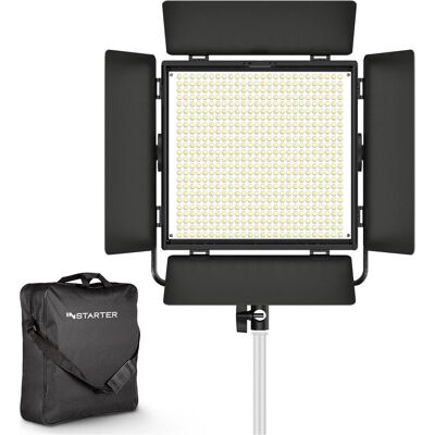 Wiltec Spectar Bi-Colour Spot LED Panel 4.0 (Videoleuchte), Dauerlicht, Schwarz Wiltec Spectar Bi-Colour Spot LED Panel 4.0 (Videoleuchte), Dauerlicht, Schwarz