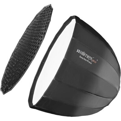 Walimex pro pro Studio Line Deep Rota QA90 + Softboxadapter Elinchrom (Parabole Softbox, 90 cm), Softbox + Reflektor Walimex pro pro Studio Line Deep Rota QA90 + Softboxadapter Elinchrom (Parabole Softbox, 90 cm), Softbox + Reflektor
