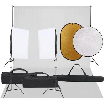 vidaXL Ezequiel (300 cm, 210 cm), Hintergrundsystem, Weiss vidaXL Ezequiel (300 cm, 210 cm), Hintergrundsystem, Weiss
