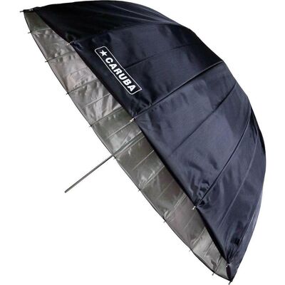 Caruba Deep Umbrella Silber/Schwarz 85 cm (Schirm, 85 cm), Softbox + Reflektor Caruba Deep Umbrella Silber/Schwarz 85 cm (Schirm, 85 cm), Softbox + Reflektor