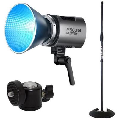 Neewer MS60C LED Videolicht - Stativ & Kugelgelenk Neewer MS60C LED Videolicht - Stativ & Kugelgelenk