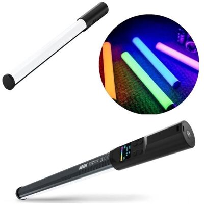 Newell RGB Kathi II LED-Lampe (Videoleuchte), Dauerlicht, Mehrfarbig Newell RGB Kathi II LED-Lampe (Videoleuchte), Dauerlicht, Mehrfarbig