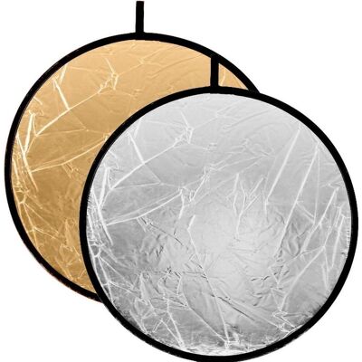 Caruba Reflectiescherm 2 in 1 Goud & Zilver 110cm (Reflektor, 110 cm), Softbox + Reflektor Caruba Reflectiescherm 2 in 1 Goud & Zilver 110cm (Reflektor, 110 cm), Softbox + Reflektor