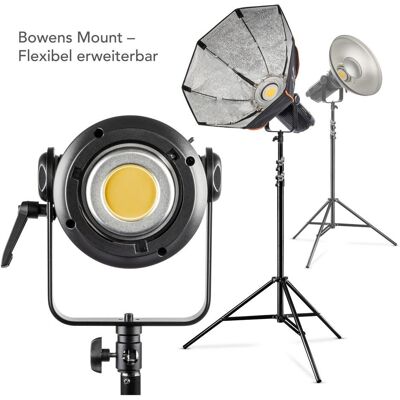 Walimex pro LED Niova 350W/500W Plus Daylight Set (Studioleuchte), Dauerlicht, Schwarz Walimex pro LED Niova 350W/500W Plus Daylight Set (Studioleuchte), Dauerlicht, Schwarz