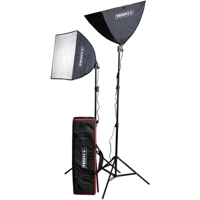 Caruba All in 1 Lichtset (Softbox / LED), Blitzgerät Zubehör Caruba All in 1 Lichtset (Softbox / LED), Blitzgerät Zubehör