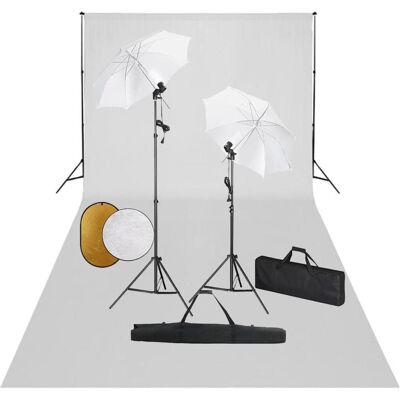 vidaXL Xalunia (300 cm, 210 cm), Hintergrundsystem, Weiss, Gold, Schwarz, Silber vidaXL Xalunia (300 cm, 210 cm), Hintergrundsystem, Weiss, Gold, Schwarz, Silber