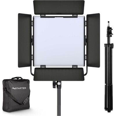Wiltec Spectar LED Panel 5.2 Kit (Flächenleuchte, Studioleuchte, Videoleuchte), Dauerlicht, Schwarz Wiltec Spectar LED Panel 5.2 Kit (Flächenleuchte, Studioleuchte, Videoleuchte), Dauerlicht, Schwarz