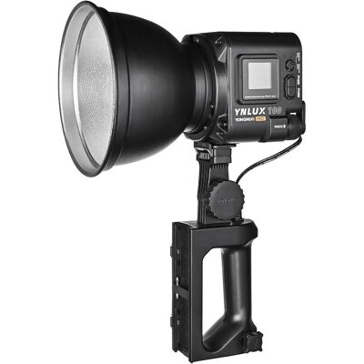 Yongnuo YN LUX100 Pro Kit 3200K-5600K Handheld Bi-Color LED Light (Videoleuchte), Dauerlicht, Schwarz Yongnuo YN LUX100 Pro Kit 3200K-5600K Handheld Bi-Color LED Light (Videoleuchte), Dauerlicht, Schwarz