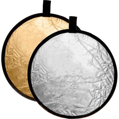 Caruba Reflectiescherm 2 in 1 Goud & Zilver 30cm (Reflektor, 30 cm), Softbox + Reflektor Caruba Reflectiescherm 2 in 1 Goud & Zilver 30cm (Reflektor, 30 cm), Softbox + Reflektor