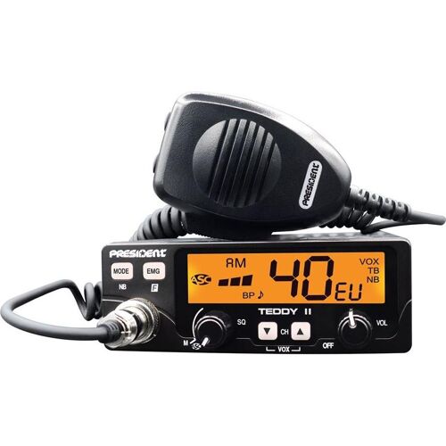 President TEDDY II + TXPR376 CB-Funkgerät, Walkie-Talkie, Schwarz