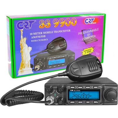 CRT Alpha Amateurfunk CRT SS 9900 CB, AM, FM, LSB, USB, 28-29,7 MHz, ASQ, DTMF, Roger Beep, 12 V, CTCSS, DCS, Walkie Talkie CRT Alpha Amateurfunk CRT SS 9900 CB, AM, FM, LSB, USB, 28-29,7 MHz, ASQ, DTMF, Roger Beep, 12 V, CTCSS, DCS, Walkie Talkie