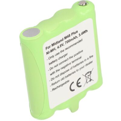 AccuCell Akku Midland G6, G8, M24, M48, M48 Plus, M99, M99 Plus, BATT6R, PB-G8, Walkie Talkie Zubehör AccuCell Akku Midland G6, G8, M24, M48, M48 Plus, M99, M99 Plus, BATT6R, PB-G8, Walkie Talkie Zubehör
